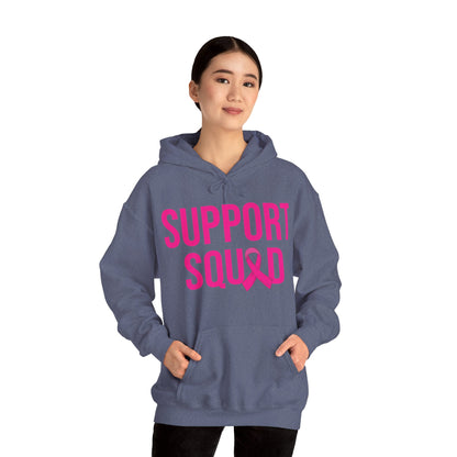 Support Squad Breast Cancer Warrior Awareness October Pink Hoodie