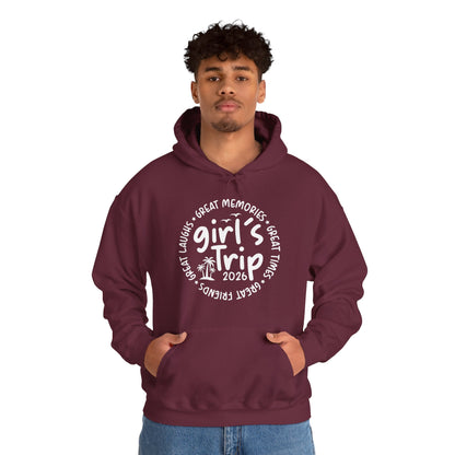 Girl's Trip 2026 Memories Friends Trip Matching Vacation Hoodie For Men Women Hoodie