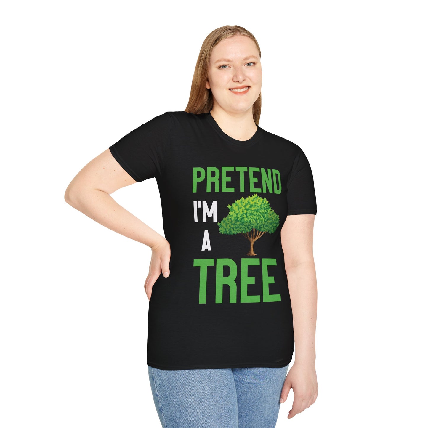 Funny Pretend I’m a Tree Tree Lazy Costume T-Shirt For Men Women