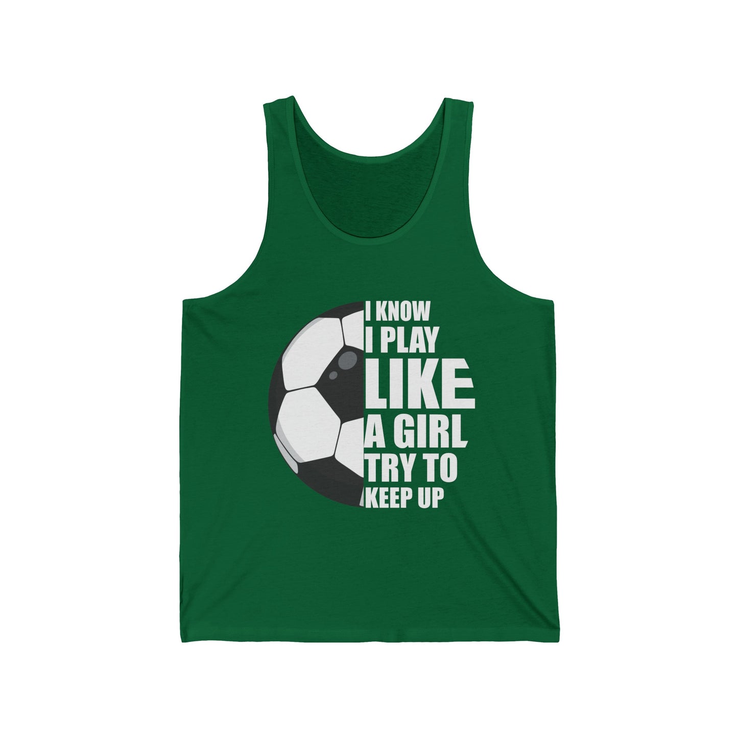 I Know I Play Like A Girl Tank Top School College Football Girl Tank Tops