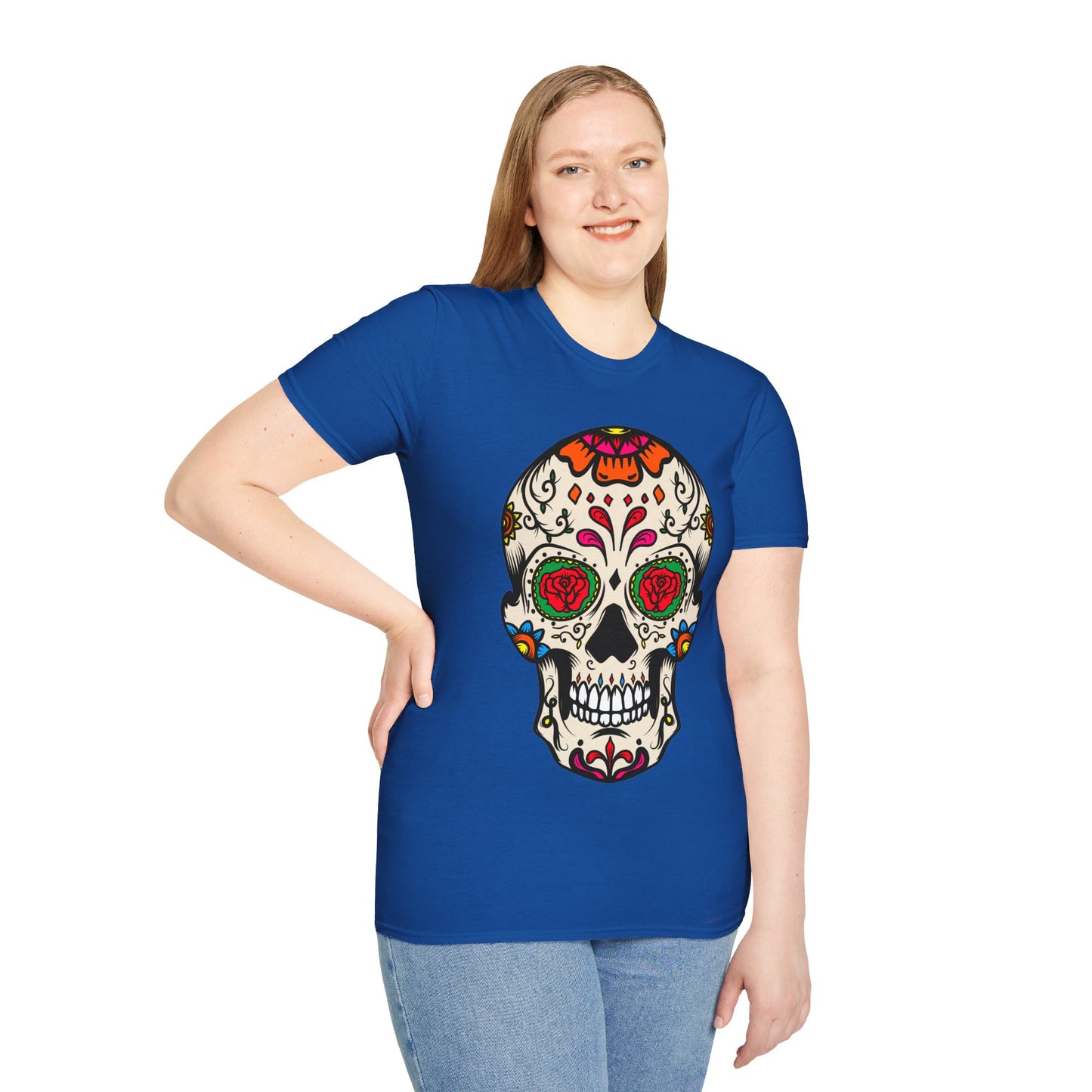 Sugar Skull Dia De Los Muertos Costume Halloween Day Of Dead T-Shirt