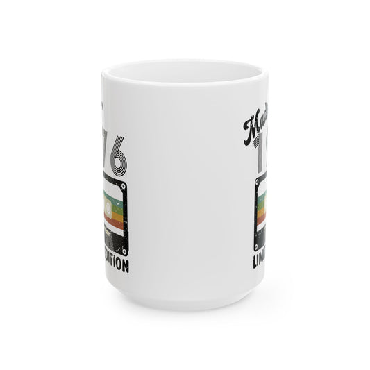 Made In 1976 Limited Edition Funny Cassette Tape Vintage Coffee Mug For Men Women