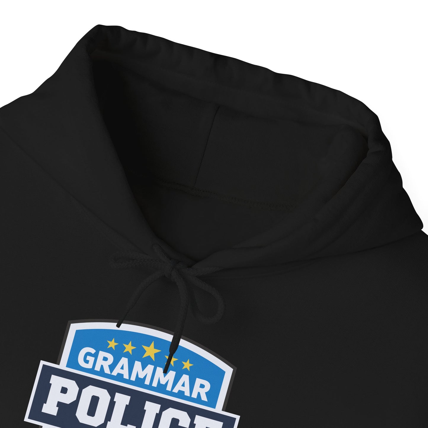 Grammar Police Badge To Serve and Correct Teacher Student Hoodie For Men Women