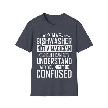 Funny Dishwashing Gift Dishwasher Magician T-Shirt Men Women