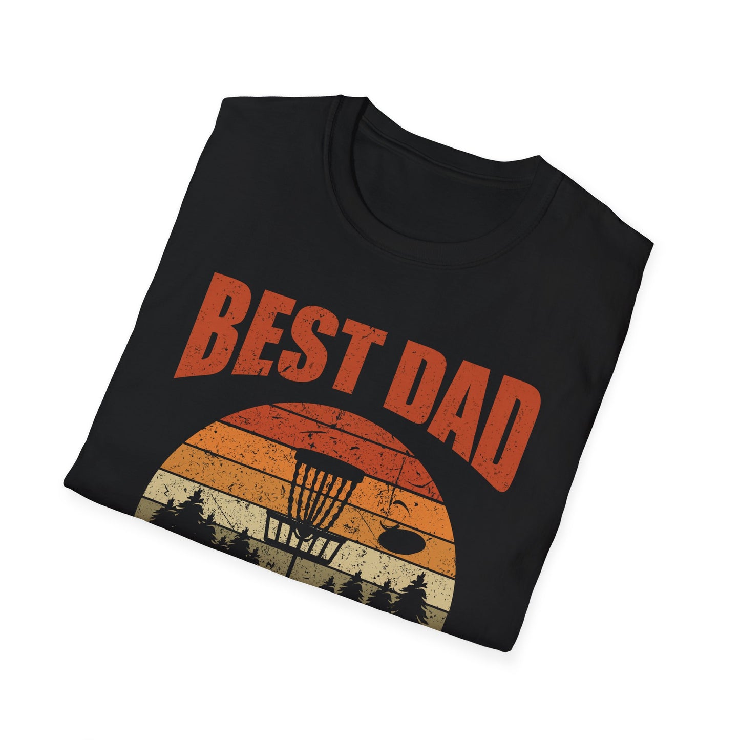 Mens Best Dad by Par Disc Golf Fathers Day Daddy Golf Lover T-Shirt