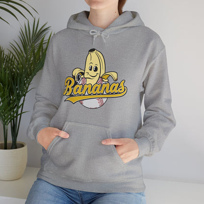 Funny Let's Go Bananas Baseball Hoodie For Baseball Lovers Men Women Hoodie