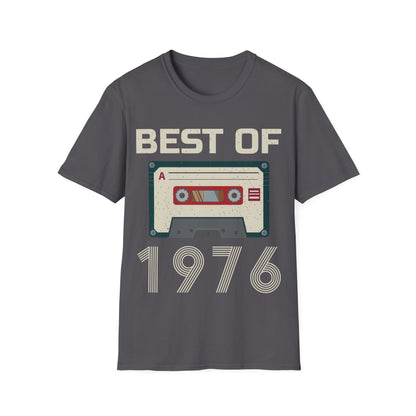 Best Of 1976 Cassette Tape 50th Birthday Gifts Vintage T-Shirt For Men Women