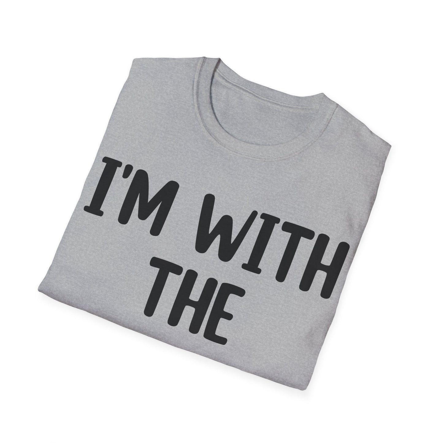 Funny I Am With The Witch T-Shirt Matching Witch Costume T-Shirt