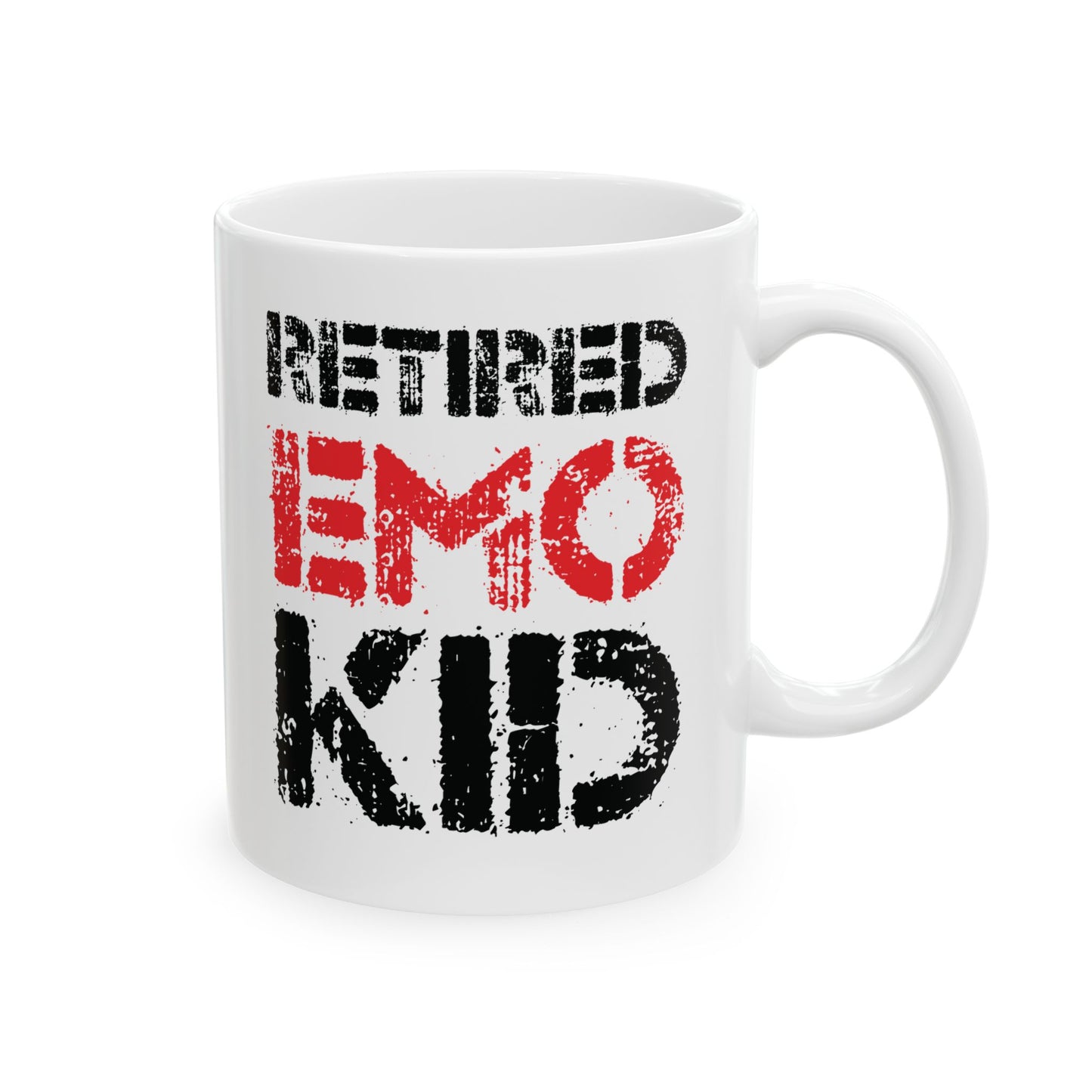 Funny Retired EMO Kid Retirement Sad Music Coffee Mug