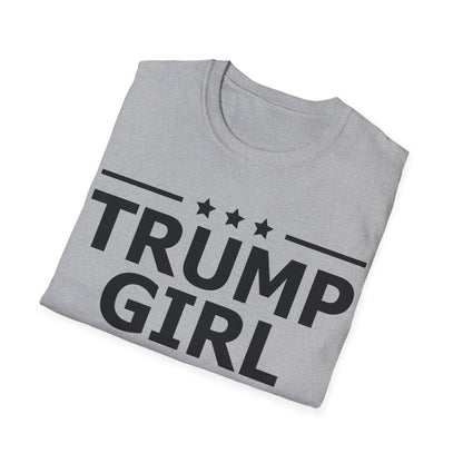 Cute Trump Girl Republican US Flag 2024 Vintage Vote T-Shirt