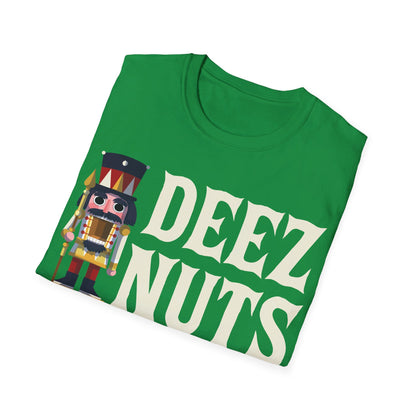 Funny Deez Nuts Nutcracker Ugly Christmas Meme Xmas Gift T-Shirt Men Women