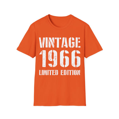 Funny Vintage 1966 60th Birthday Gifts 60 Year Old T-Shirt For Men Women