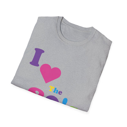 Women I Love The 80s Shirt Disco 80s Costumes Retro T-Shirt
