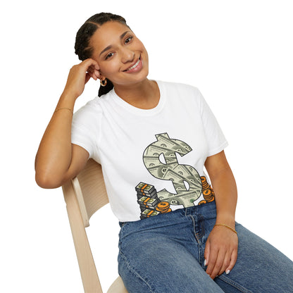 Cool As Dollar Bill Dollar Sign $$ Gift T-Shirt For Men Women T-Shirt