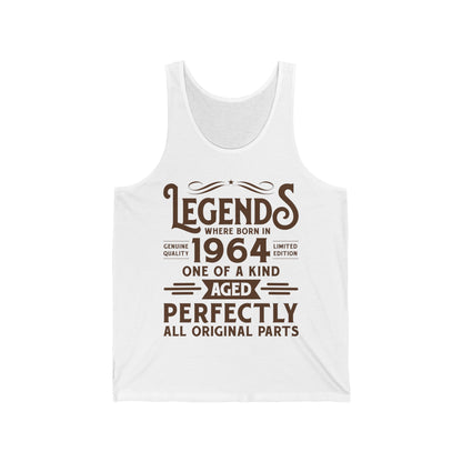 60th Birthday Tee 60 Years Old Vintage Legends Funny Born in 1964 Tank Top for Men Women