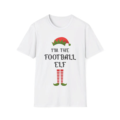 Funny I Am The Football Elf Matching Family Christmas Gift Sport T-Shirt