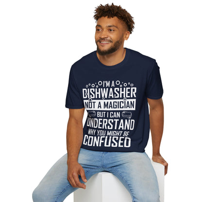 Funny Dishwashing Gift Dishwasher Magician T-Shirt Men Women