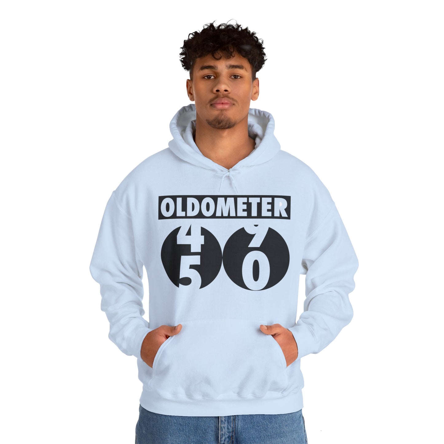 Funny Oldometer Odometer 50th Birthday Gift 50 yrs Old Joke Hoodie For Men Women Hoodie