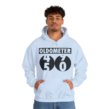 Funny Oldometer Odometer 50th Birthday Gift 50 yrs Old Joke Hoodie For Men Women Hoodie