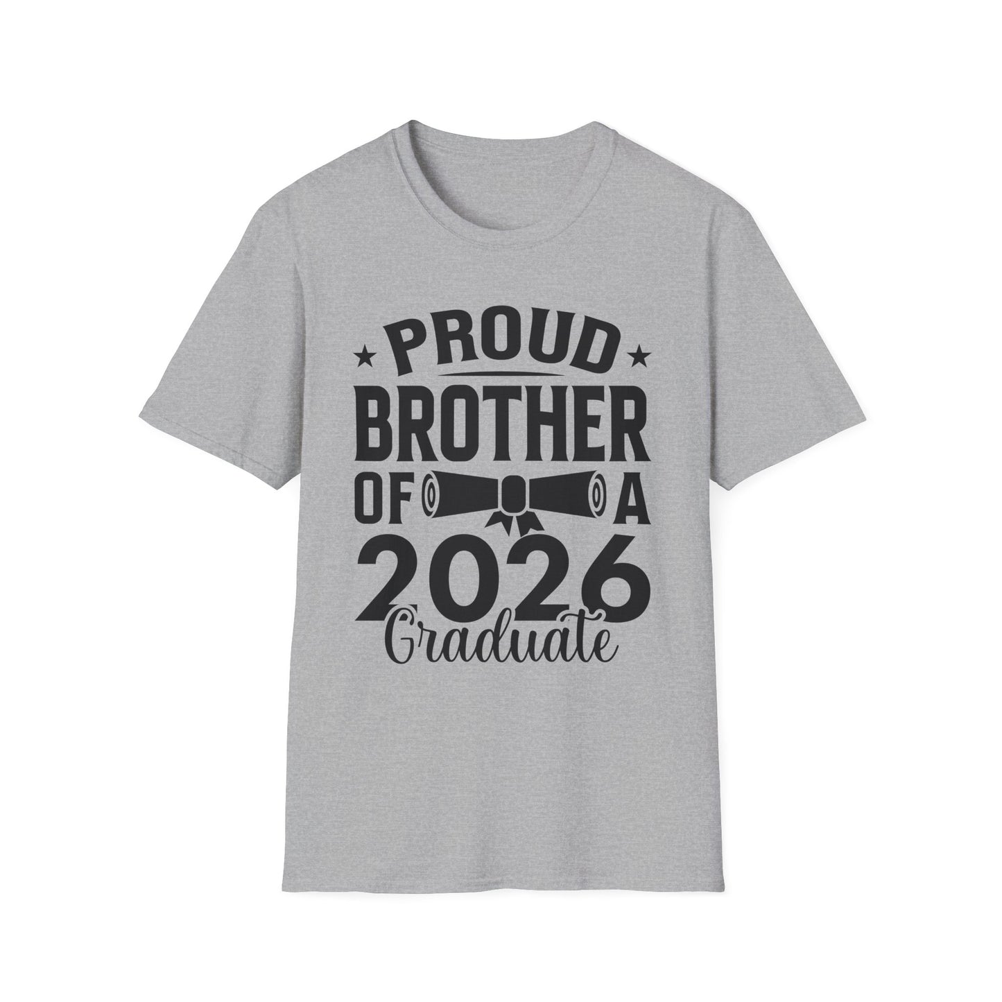 Retro Graduation Proud Brother Of A 2026 Graduate Senior T-Shirt For Men Women