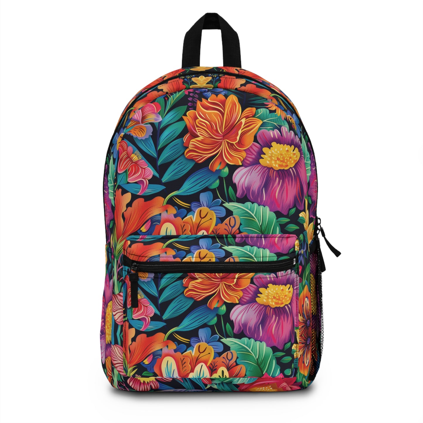 Floral Fiesta Pattern Backpacks For Men Women Kids School Travel, Capacity School Backpacks