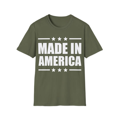 Made In America T-Shirt Patriotic Funny 4th of July Shirt T-Shirt For Men Women T-Shirt