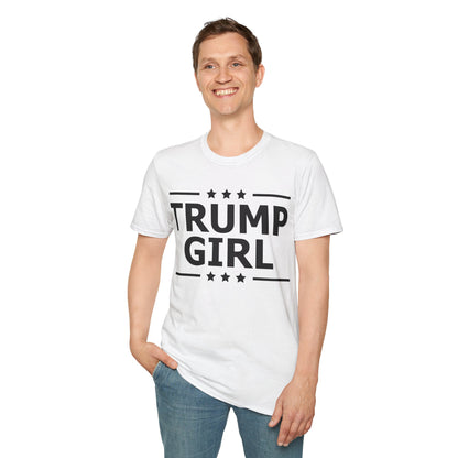 Cute Trump Girl Republican US Flag 2024 Vintage Vote T-Shirt