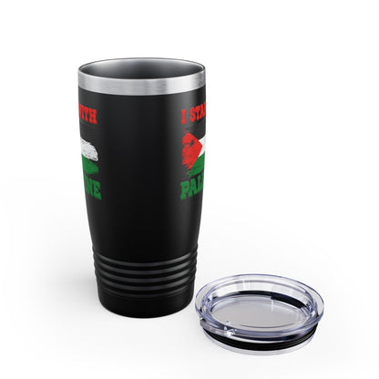 I Stand With Palestine Free Palestine Flag Gaza Palestinian Flag Tumbler For Men Women Tumbler