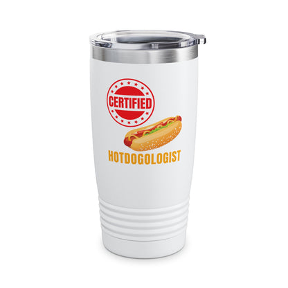 Certified Hotdogologist Hotdog Cool Sausage Hot Dog Lover Tumbler For Men Women Tumbler