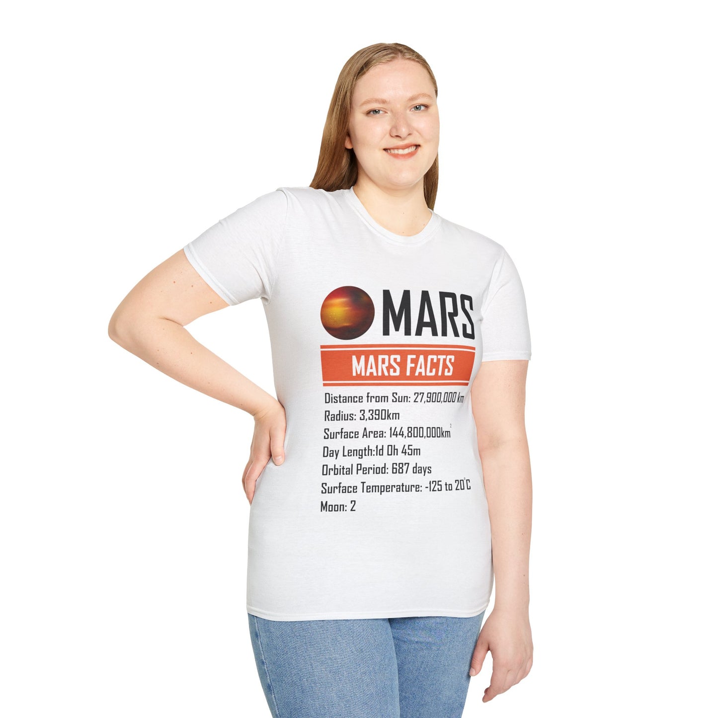 Mars Facts About Mars Planet Space Lover T-Shirt Men Women