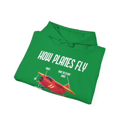 Funny How Planes Fly Airplane Parts Design For Flight Lovers Hoodie