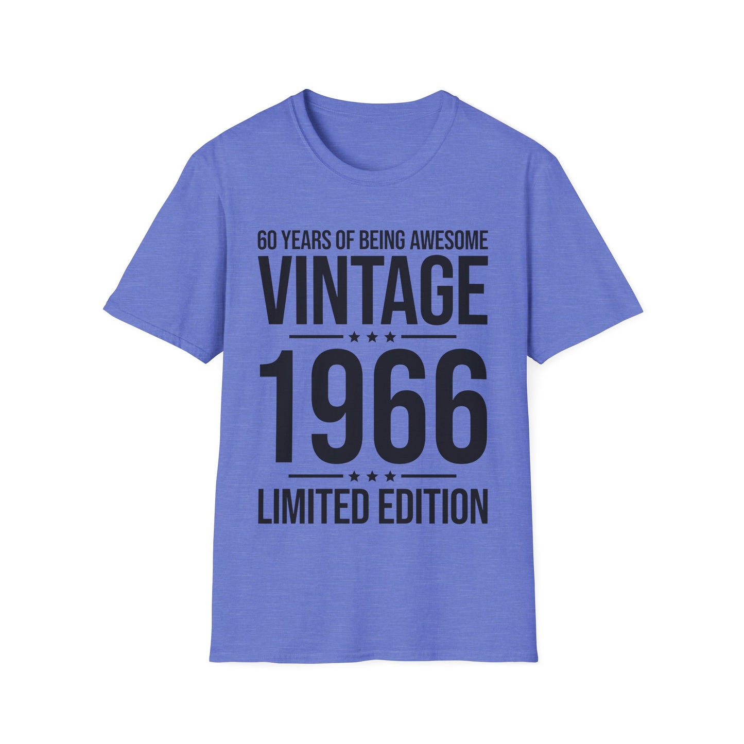 60 Year Old Gifts Vintage 1966 60 Years Awesome 60th Birthday T-Shirt