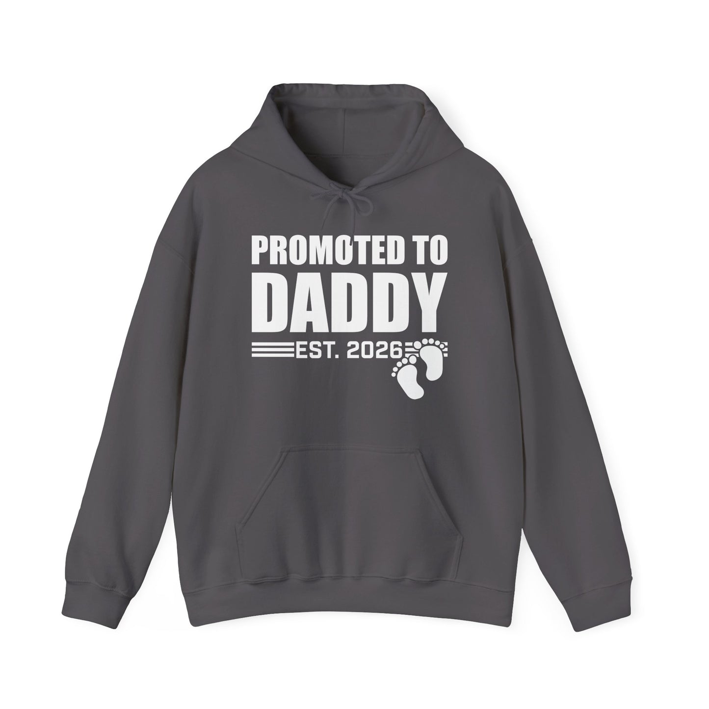 Mens Promoted To Daddy 2026 Pregnancy Announcement Gift Hoodie