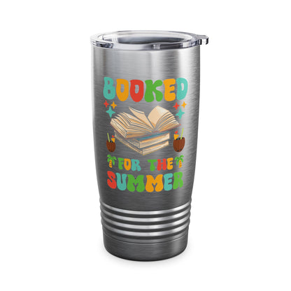 Funny Booked for the Summer Bookish Book Lover Tumbler For Men Women Kids Tumbler