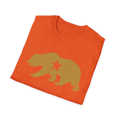California Golden State Bear Vintage Distressed Graphic T-Shirt