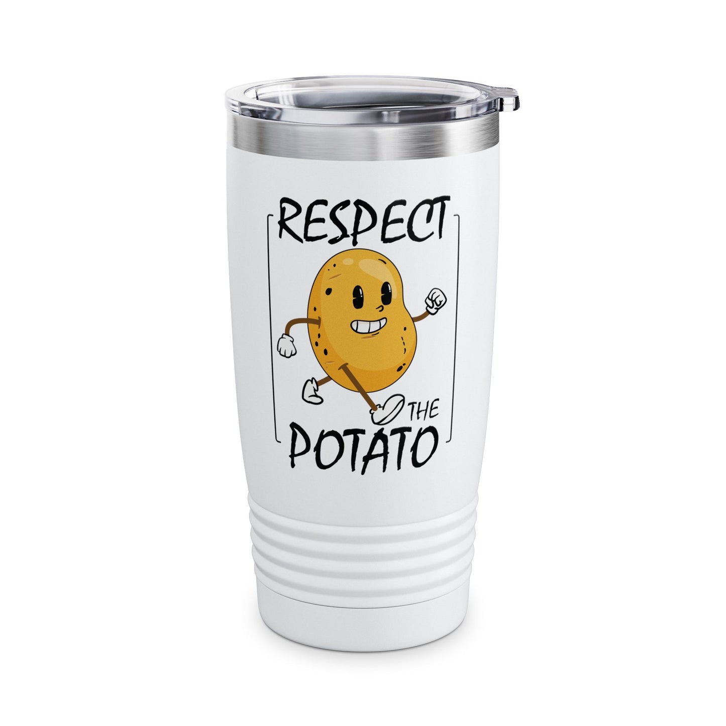 Funny Respect The Potato Gift Men Cute Root Vegetable Lovers Vegan Tumbler For Men Women Tumbler