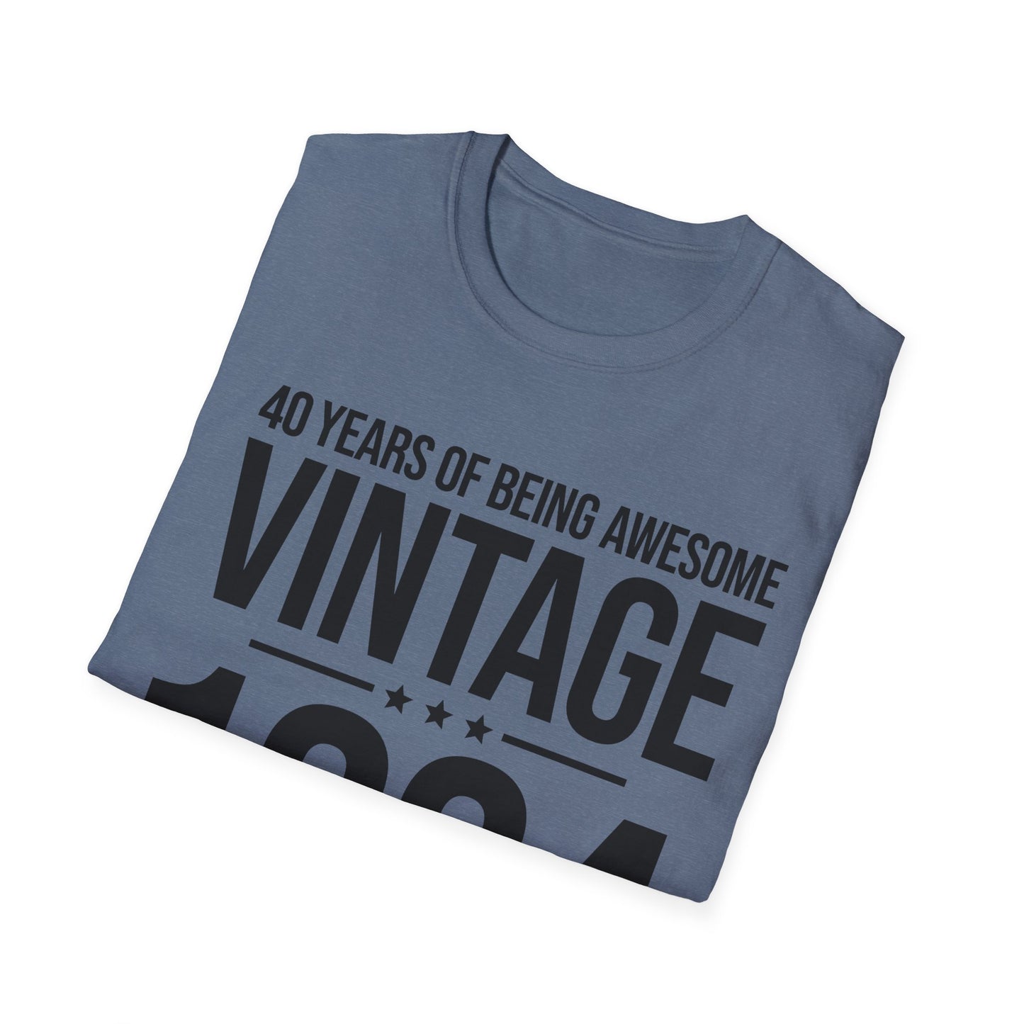 40 Year Old Gifts Vintage 1984 40 Years Awesome 40th Birthday T-Shirt