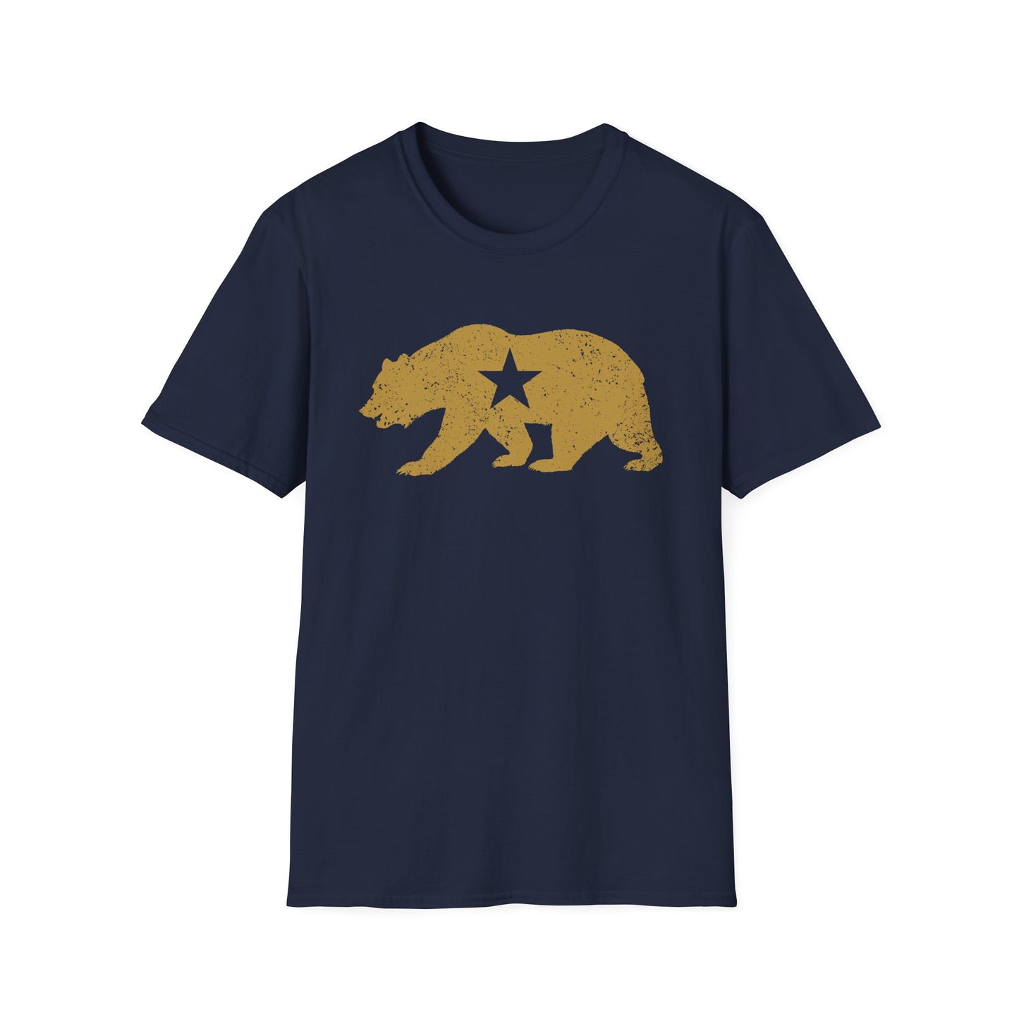 California Golden State Bear Vintage Distressed Graphic T-Shirt