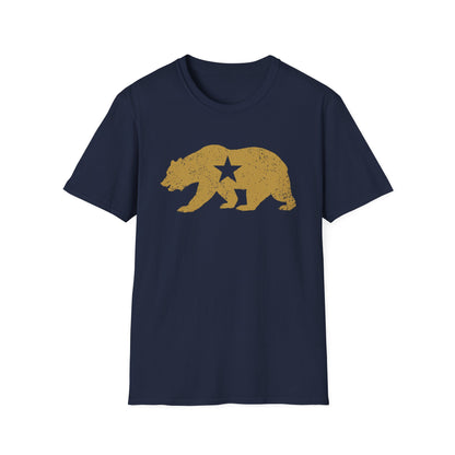 California Golden State Bear Vintage Distressed Graphic T-Shirt
