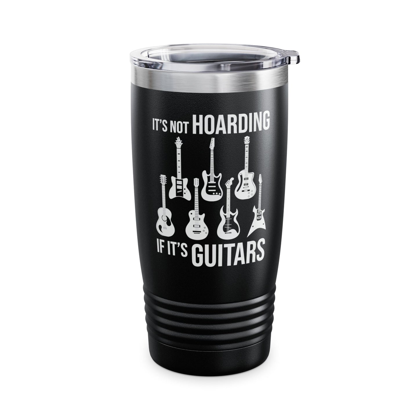 Its Not Hoarding If Its Guitars Guitarist Musicians Funny Tumbler For Men Women