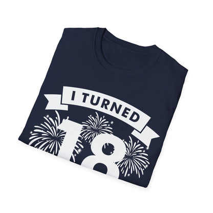 Funny I Turned 18 In 2026 18th Birthday Party Gift T-Shirt For Men Women