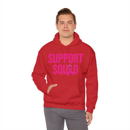 Support Squad Breast Cancer Warrior Awareness October Pink Hoodie