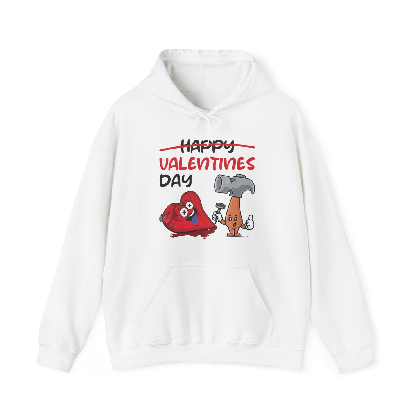 Funny Anti Valentines Day Gift Carpentor Cupid Heart Hammer Nails Hoodie For Men Women Hoodie