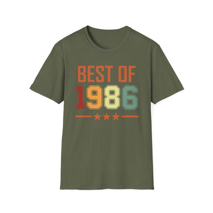 Funny Vintage Best of 1986 40 Year Old Gift 40th Birthday T-Shirt For Men Women T-Shirt