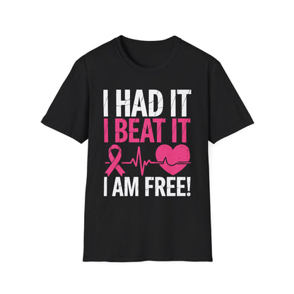Funny I Had It I Beat It I Am Free Breast Cancer Survivor T-Shirt For Men Women