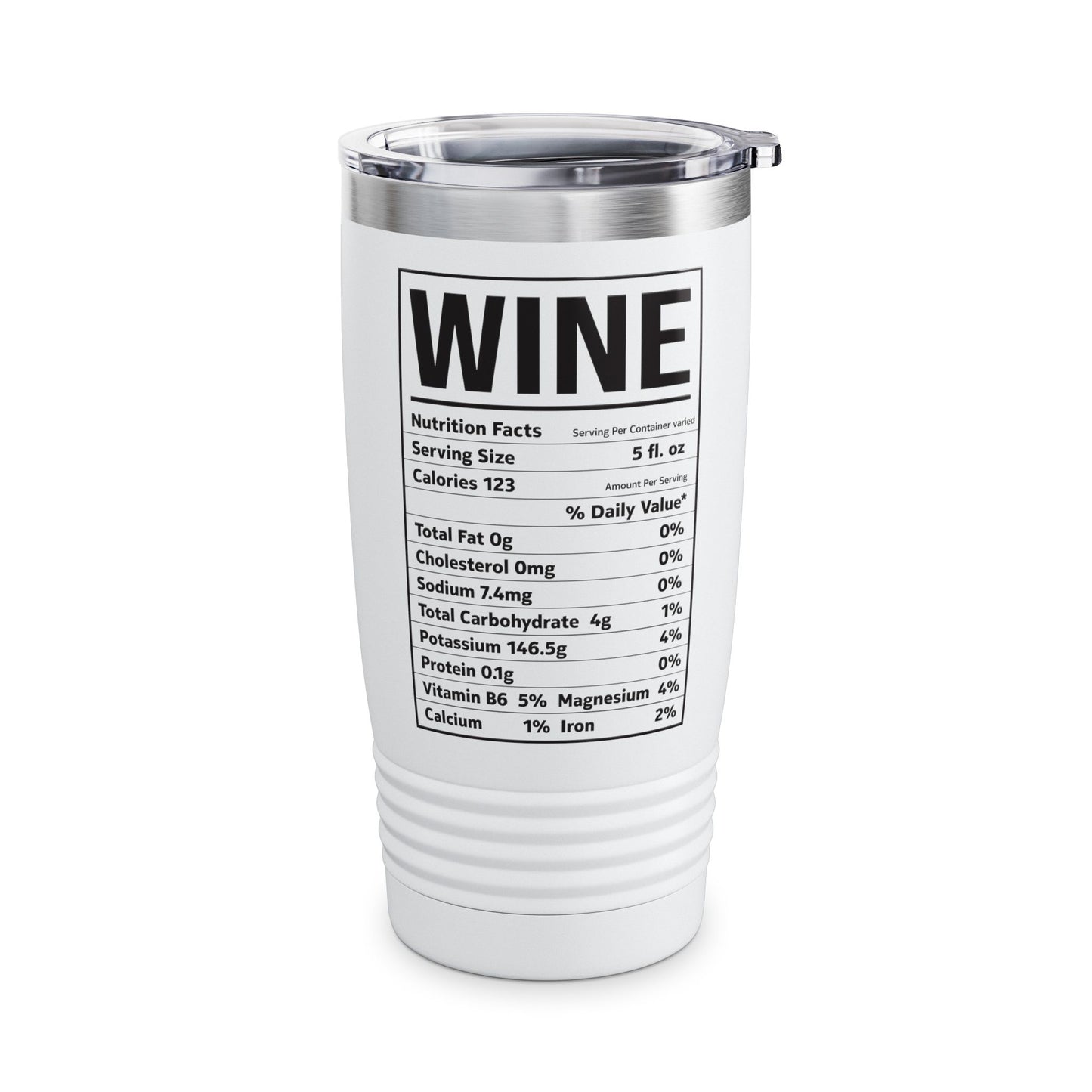 Wine Nutrition Facts Funny Family Matching Thanksgiving Christmas Drinking Tumbler For Men Women