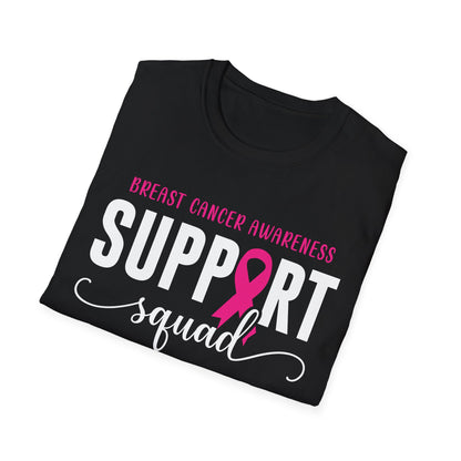 Breast Cancer Shirts Support Squad Tee Breast Cancer Awareness T-Shirt For Men Women