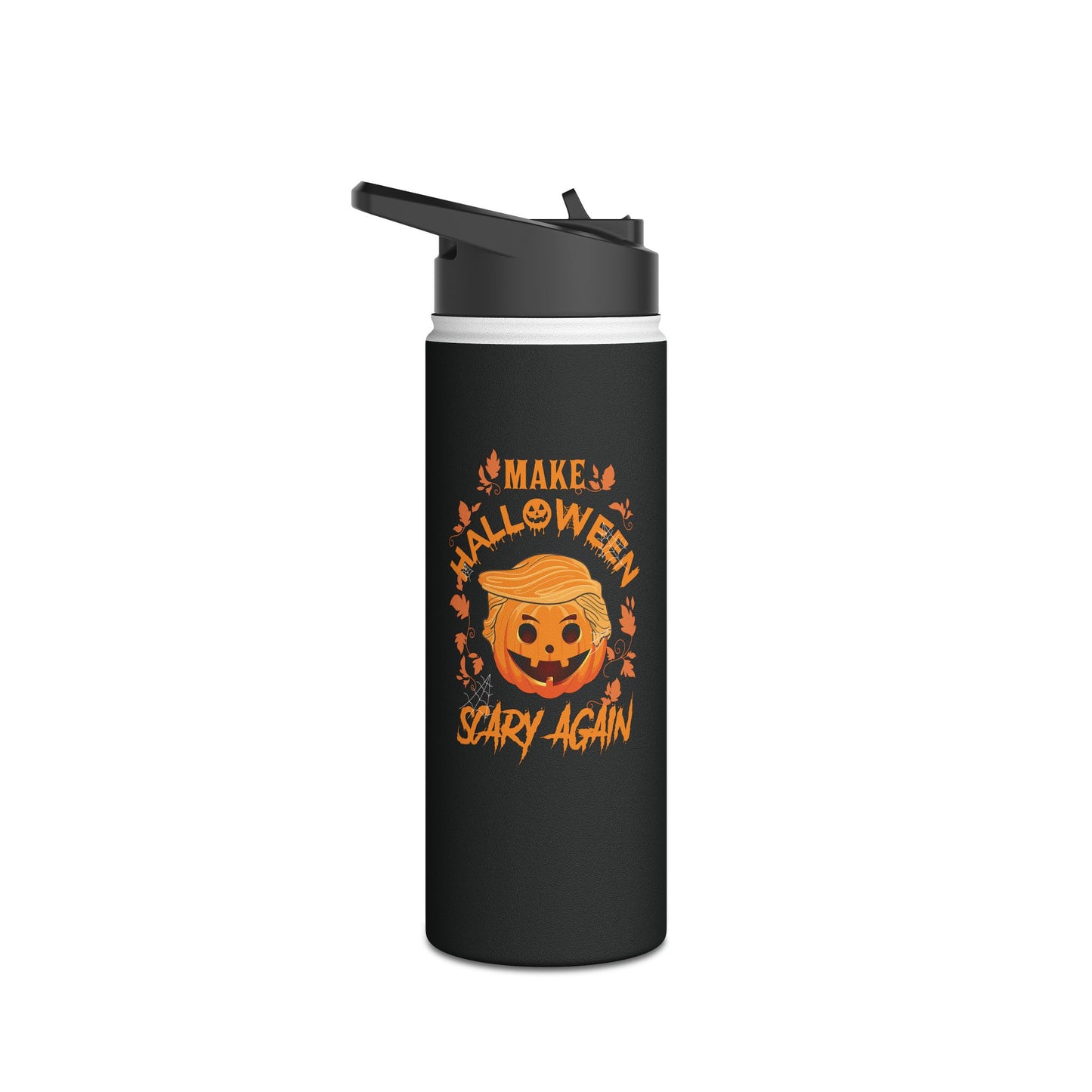 Funny Make Halloween Great Again Pro Trump Water Bottle Men Women