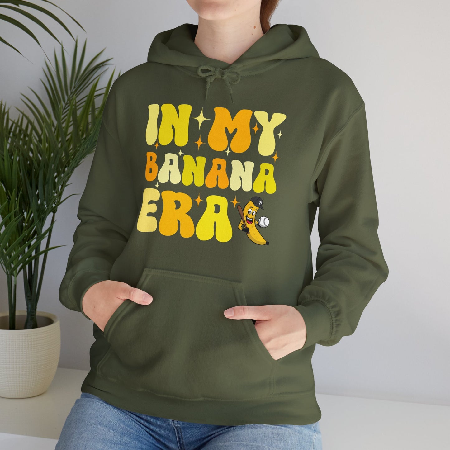 Funny In My Bananas Era Fruit Lover Baseball Player Hoodie For Men Women Hoodie