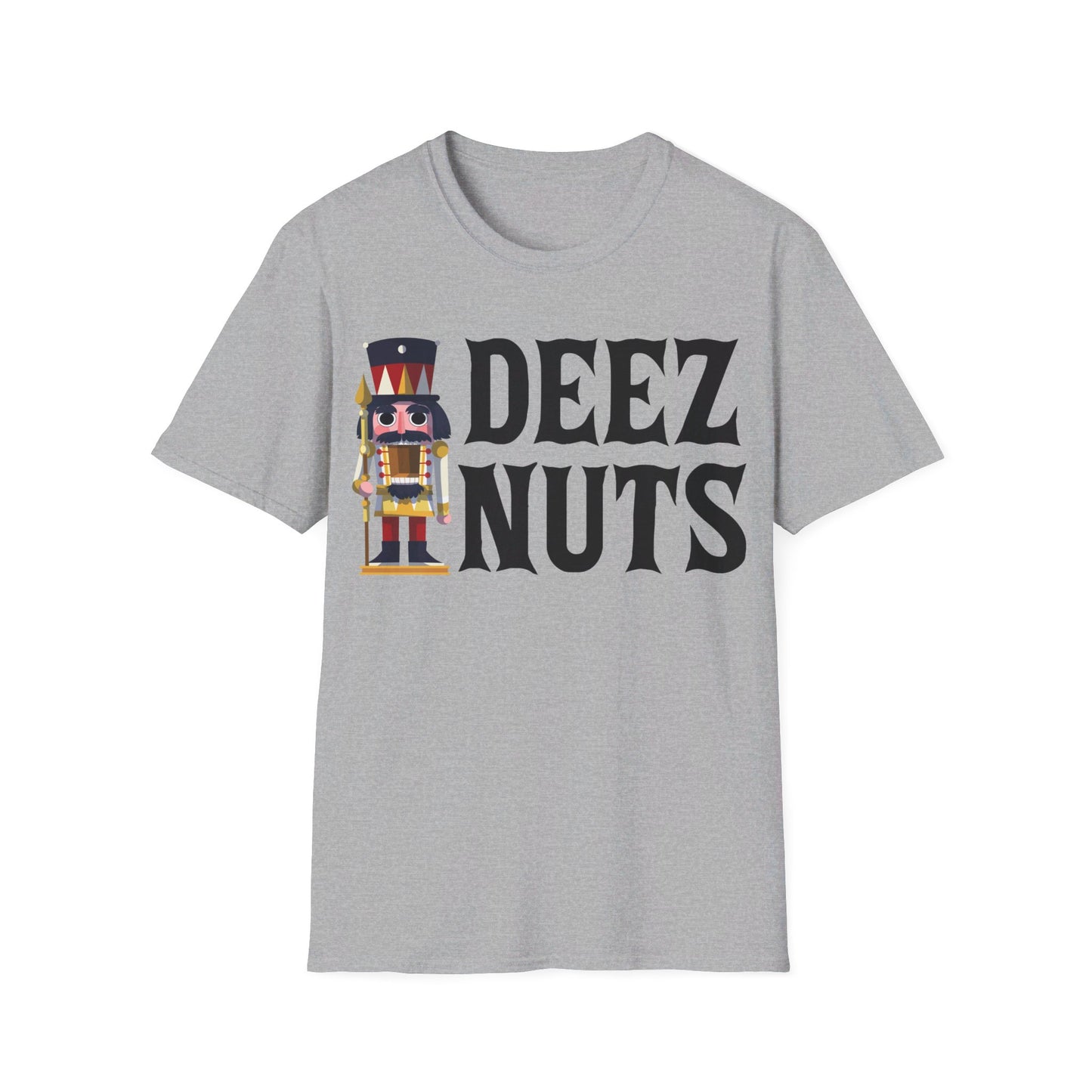 Funny Deez Nuts Nutcracker Ugly Christmas Meme Xmas Gift T-Shirt Men Women